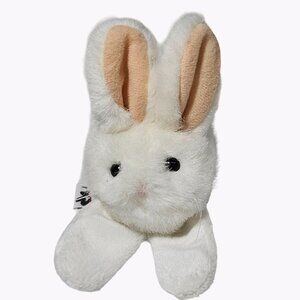 Vintage 90s Mary Meyer Rabbit Finger Puppet Easter Bunny Plush Stuffed Animal